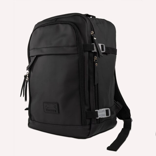 Vista tre quarti zaino UnderSeat Softglide nero