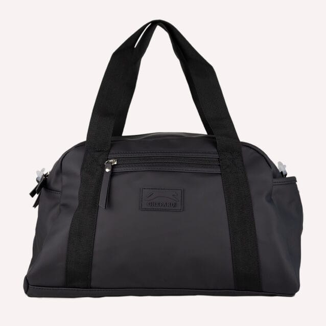 Vista frontale borsa palestra SoftGlide nero